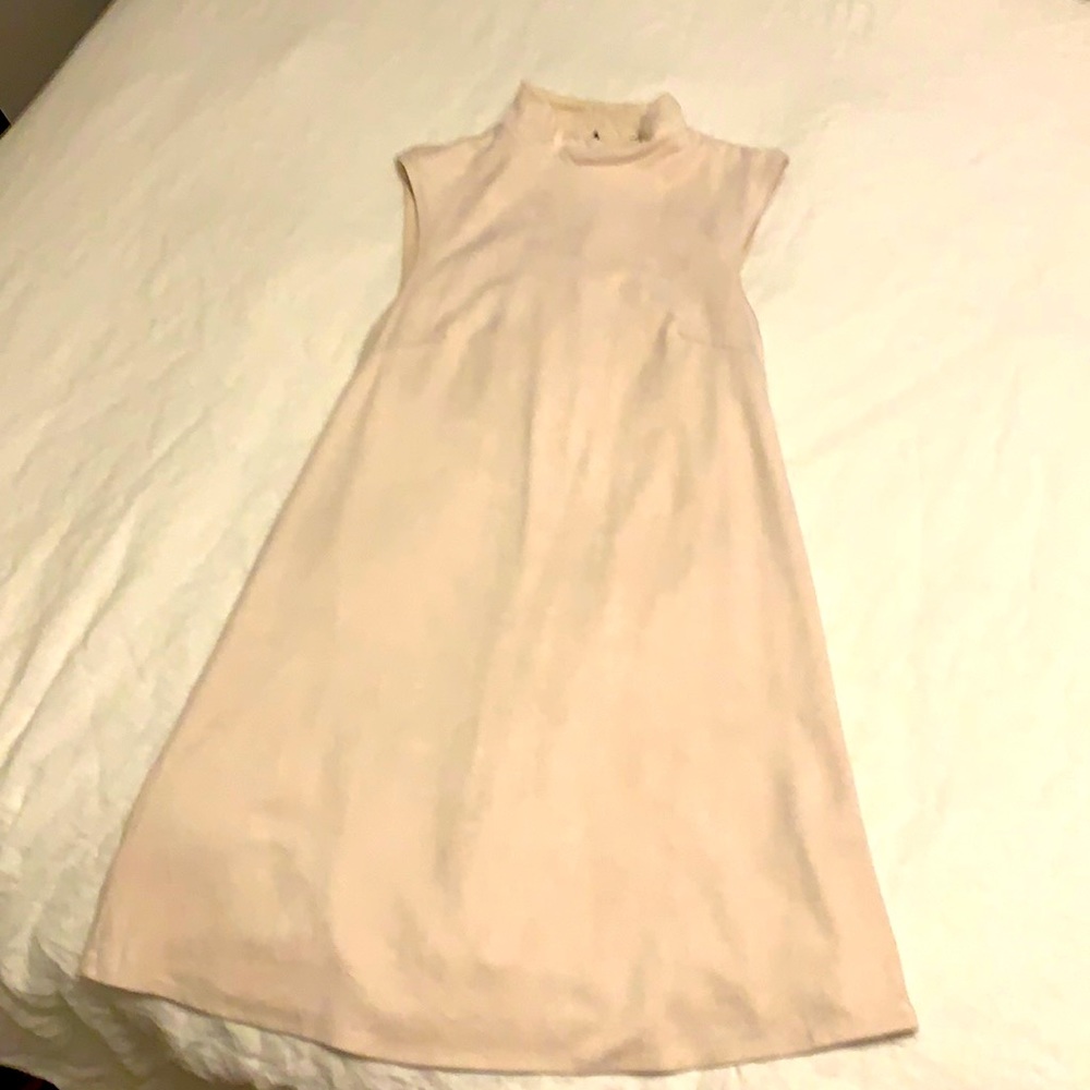 Free People Suede Mock Neck Sleeveless Mini Dress